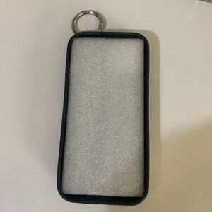 Amazon Black and Silver Protective Phone Cover with Lanyard Loop